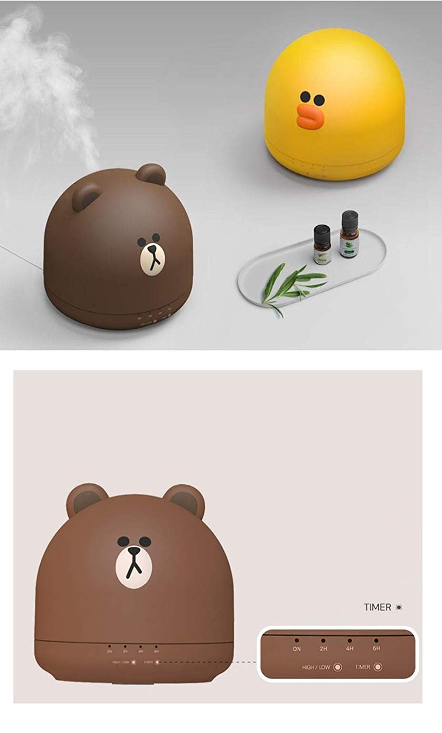 Details about LINE FRIENDS OA Mini Humidifier BROWN Details about LINE FRIENDS OA Mini Humidifier BROWN